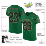 Maglia da football Kelly Gold autentica verde personalizzata, nera e antica Maglia da football Kelly Gold autentica verde personalizzata, nera e antica