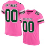 Maglia da calcio verde-bianca rosa autentica personalizzata Maglia da calcio verde-bianca rosa autentica personalizzata