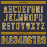 Maglia da calcio autentica in rete personalizzata blu navy oro-bianco antica Maglia da calcio autentica in rete personalizzata blu navy oro-bianco antica