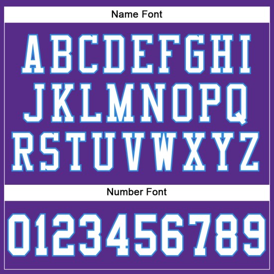 Maglia da calcio autentica viola a rete bianca e blu polvere personalizzata Maglia da calcio autentica viola a rete bianca e blu polvere personalizzata