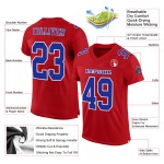 Maglia da calcio personalizzata autentica Royal-White Mesh Red Maglia da calcio personalizzata autentica Royal-White Mesh Red