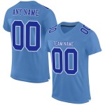 Maglia da calcio a rete blu chiaro personalizzata autentica Royal-White Maglia da calcio a rete blu chiaro personalizzata autentica Royal-White