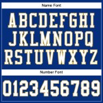 Maglia da calcio dorata bianca-vecchia autentica personalizzata in maglia blu navy Maglia da calcio dorata bianca-vecchia autentica personalizzata in maglia blu navy