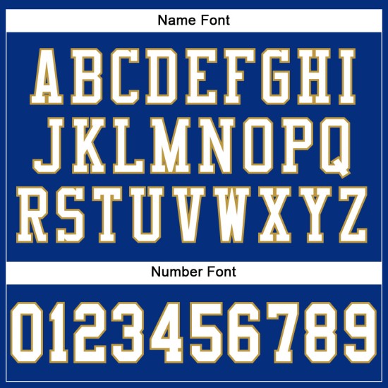 Maglia da calcio dorata bianca-vecchia autentica personalizzata in maglia blu navy Maglia da calcio dorata bianca-vecchia autentica personalizzata in maglia blu navy