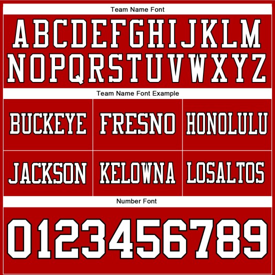 Maglia da football personalizzata autentica in maglia rossa bianco-nera Maglia da football personalizzata autentica in maglia rossa bianco-nera