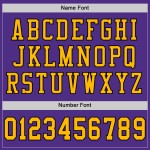 Maglia da calcio autentica personalizzata viola oro-nero Maglia da calcio autentica personalizzata viola oro-nero