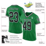 Maglia da football personalizzata in maglia retrò verde autentica nera e bianca di Grass Maglia da football personalizzata in maglia retrò verde autentica nera e bianca di Grass