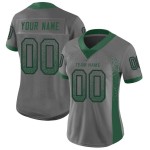 Maglia da football personalizzata Drift in maglia grigia moda verde-nera Gotham Maglia da football personalizzata Drift in maglia grigia moda verde-nera Gotham