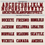 Maglia da calcio personalizzata nera e rossa autentica in rete color crema