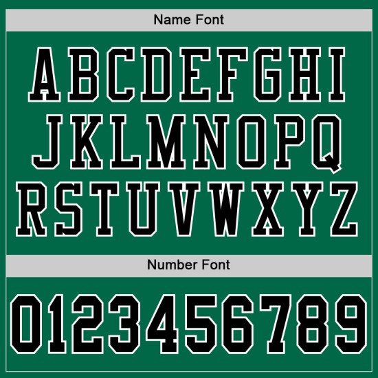 Maglia da football personalizzata in maglia retrò verde autentica nera e bianca di Grass Maglia da football personalizzata in maglia retrò verde autentica nera e bianca di Grass
