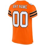 Maglia da calcio a rete autentica arancione bianca e marrone personalizzata Maglia da calcio a rete autentica arancione bianca e marrone personalizzata