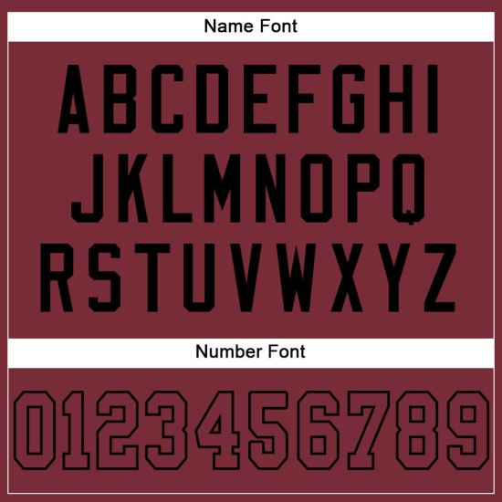 Maglia da football personalizzata bordeaux-nera autentica in rete bordeaux