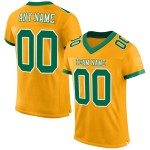 Maglia da football personalizzata Mesh Kelly autentica verde-bianca oro Maglia da football personalizzata Mesh Kelly autentica verde-bianca oro