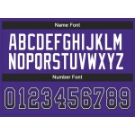 Maglia da calcio personalizzata in maglia nera e bianca Drift Purple Maglia da calcio personalizzata in maglia nera e bianca Drift Purple