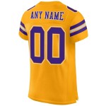 Maglia da calcio autentica viola-bianca personalizzata in maglia dorata Maglia da calcio autentica viola-bianca personalizzata in maglia dorata