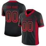 Maglia da football Drift personalizzata in maglia nera, rossa e oro antico Maglia da football Drift personalizzata in maglia nera, rossa e oro antico