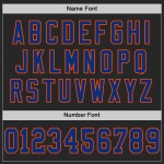 Maglia da calcio autentica Royal-Orange personalizzata nera Maglia da calcio autentica Royal-Orange personalizzata nera