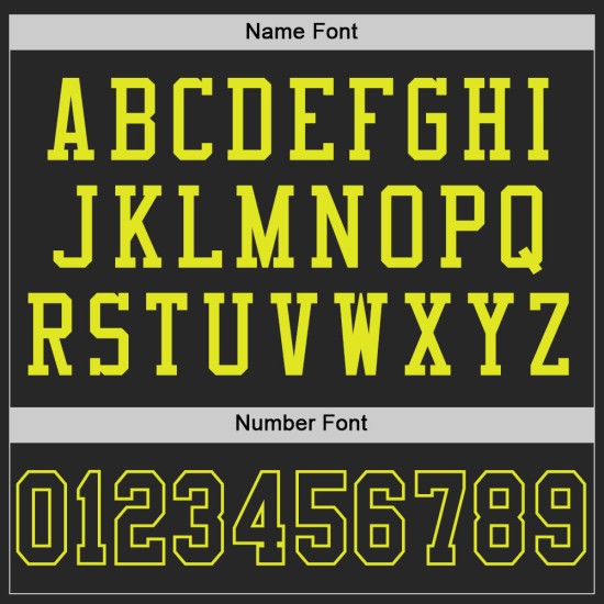Maglia da football personalizzata autentica in rete nera neon gialla Maglia da football personalizzata autentica in rete nera neon gialla