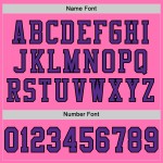 Maglia da calcio autentica rosa, viola e nera personalizzata Maglia da calcio autentica rosa, viola e nera personalizzata