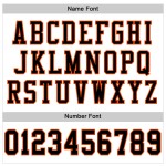 Maglia da calcio personalizzata autentica nera-arancione bianca Maglia da calcio personalizzata autentica nera-arancione bianca