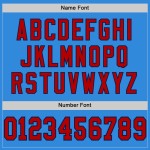 Maglia da football personalizzata in maglia blu navy e rosso polvere autentica Maglia da football personalizzata in maglia blu navy e rosso polvere autentica