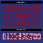 Maglia da football personalizzata Split Mesh Royal Fashion, rossa e bianca Maglia da football personalizzata Split Mesh Royal Fashion, rossa e bianca