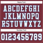 Maglia da calcio bordeaux personalizzata autentica, bianca e blu polvere Maglia da calcio bordeaux personalizzata autentica, bianca e blu polvere