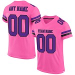 Maglia da calcio autentica rosa, viola e nera personalizzata Maglia da calcio autentica rosa, viola e nera personalizzata