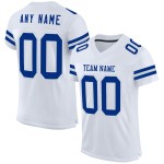 Maglia da calcio bianca autentica Royal-Silver Mesh personalizzata Maglia da calcio bianca autentica Royal-Silver Mesh personalizzata