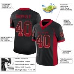 Maglia da football Drift personalizzata in maglia nera, rossa e oro antico Maglia da football Drift personalizzata in maglia nera, rossa e oro antico