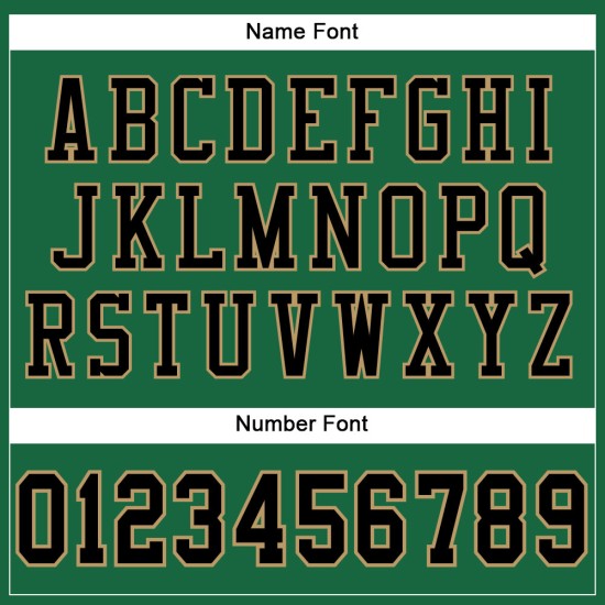 Maglia da football Kelly Gold autentica verde personalizzata, nera e antica Maglia da football Kelly Gold autentica verde personalizzata, nera e antica